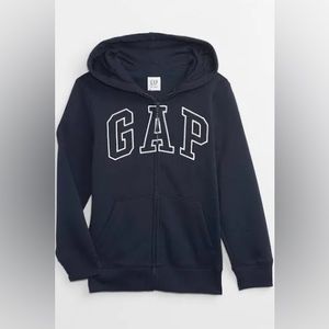 Kids Gap Logo Zip Hoodie Navy S